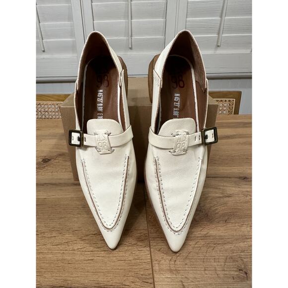A.S. 98 Averi Shoes Milk Leather Size 8.5 US 39 EU NWOB Elegant Simple - Picture 5 of 16